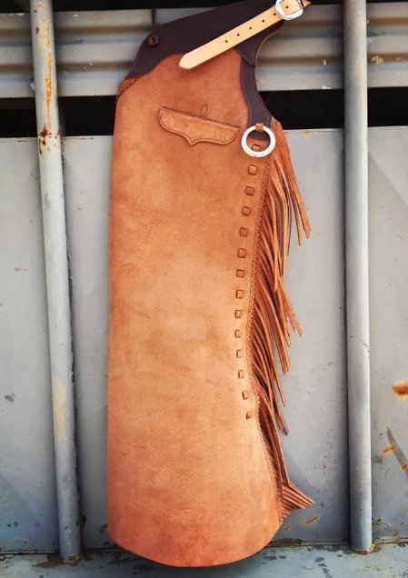 Hand Made Native American Cowboy Style Suede Leather Pant Rodeo Style Chap Mountain Men Western Buck Suede Gifts For Men