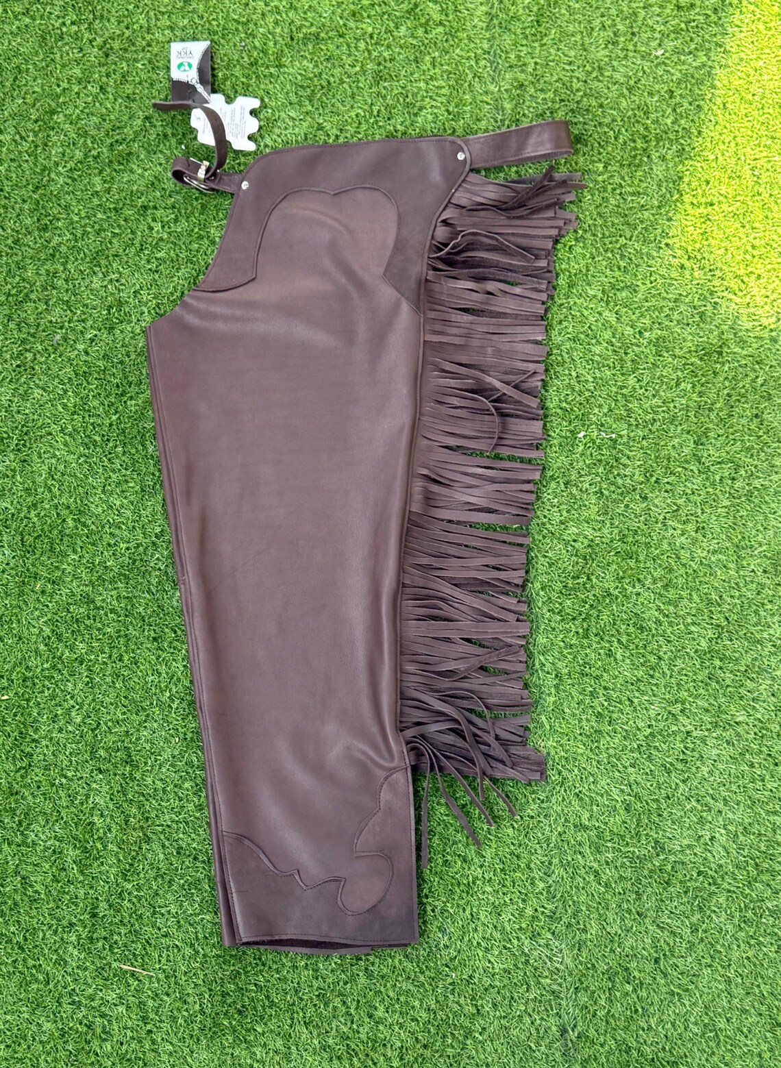 Women's Hand Crafted Native American Cowgirl Dark Brown Leather Pant ...