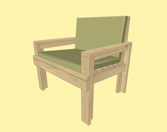 DIY Sofa Plan, Patio Chair Plan, Patio Furniture Plan, DIY Plans, DIY Woodworking Plan, Outdor Furniture Plan, wooden sofa, patio seat plan