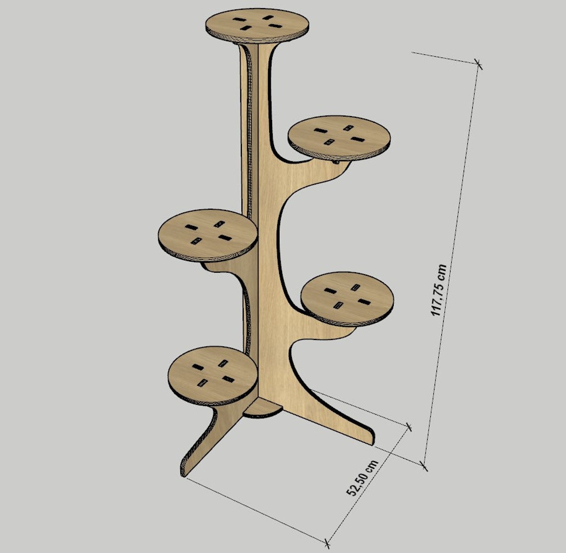 Plant Stand, Tiered Plant Stand, Wooden Plant Stand, Cnc Cut Files, Cnc ...