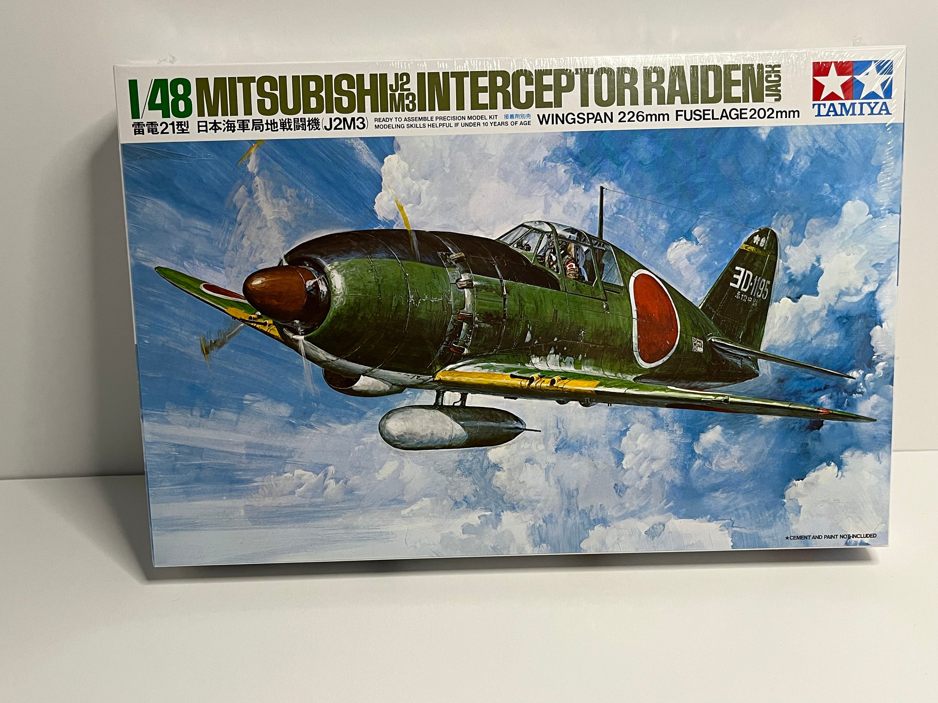 Tamiya. 1/48 Mitsubishi J2M3 Interceptor Raiden (jack) - Etsy