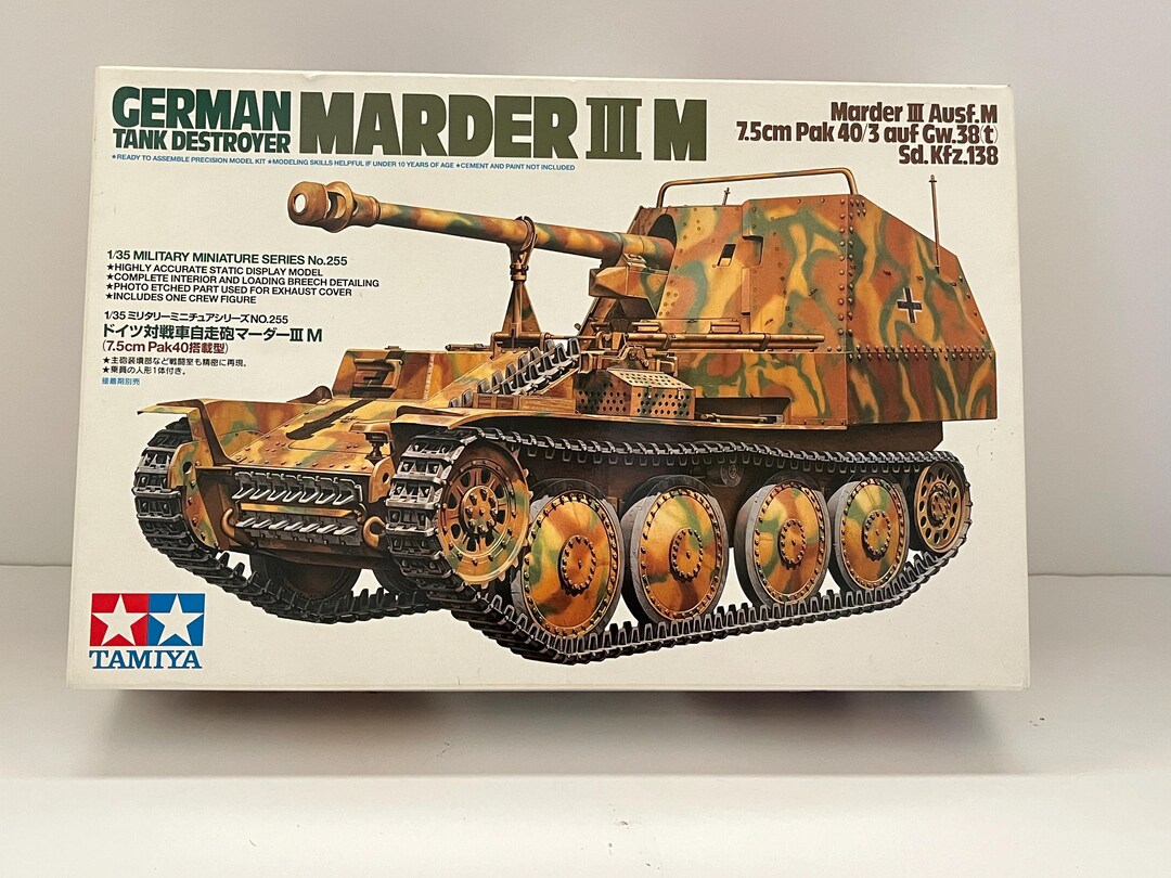 Tamiya 1/35 German Tank Destroyer Marder III M - Etsy