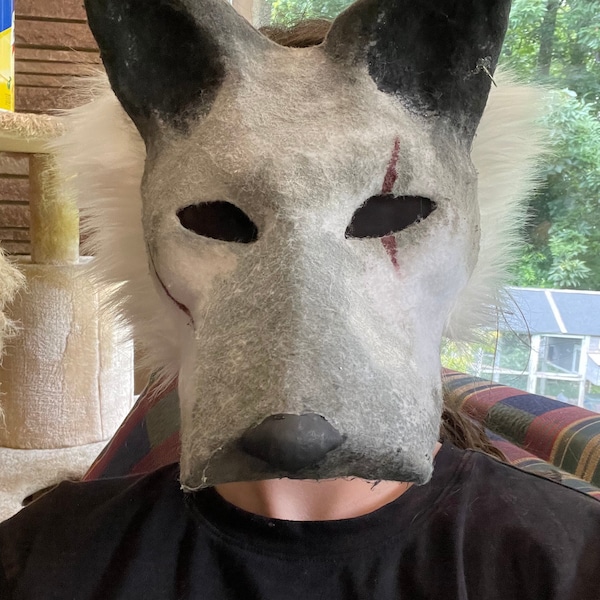 Therian Mask Grey - Etsy