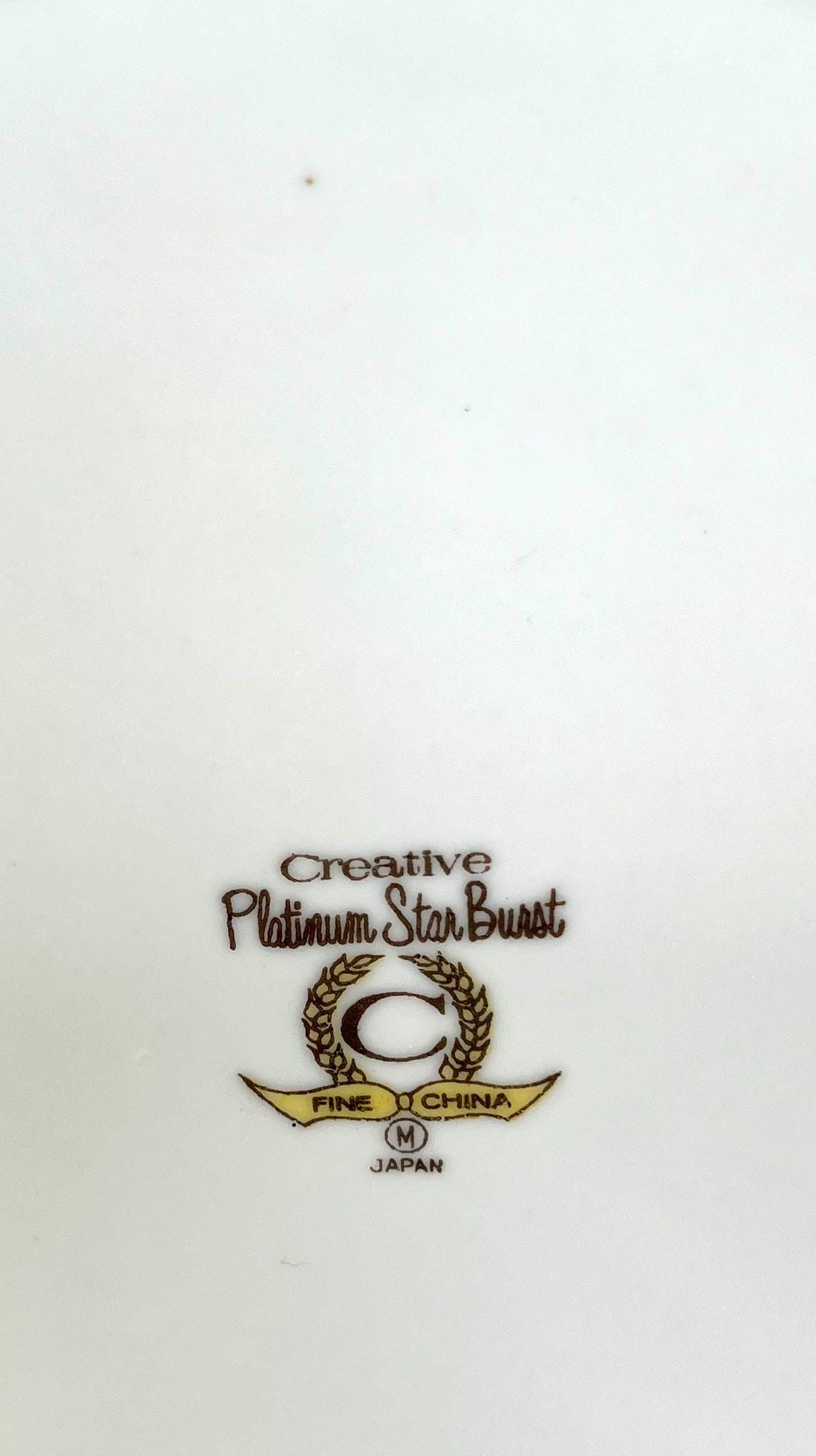 Vintage PLATINUM STAR BURST Dinnerware by Creative-japan