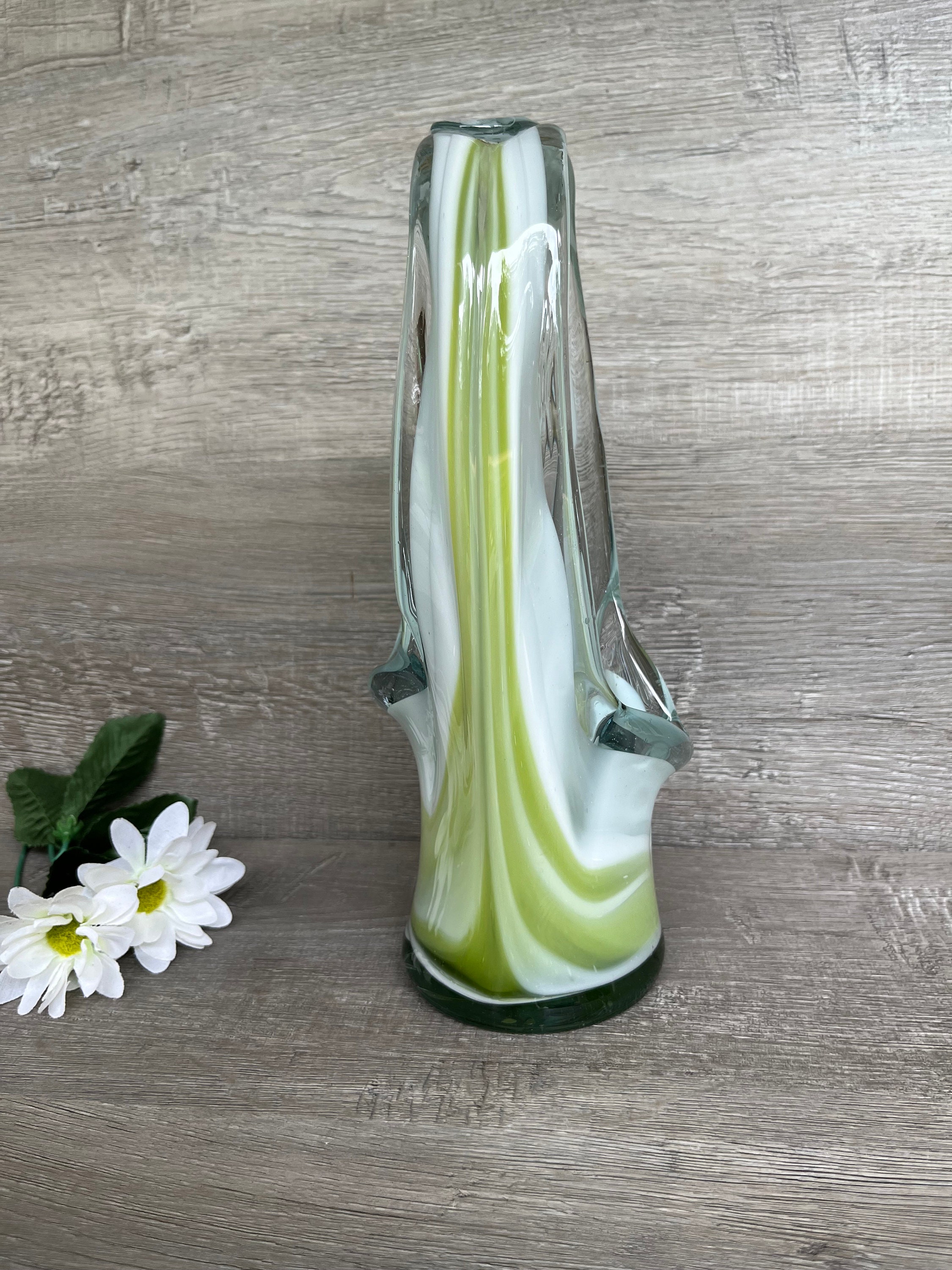 BOUTEILLE VASE CLICHY verre soufflé moucheté ancienne 19ème EUR 80,00