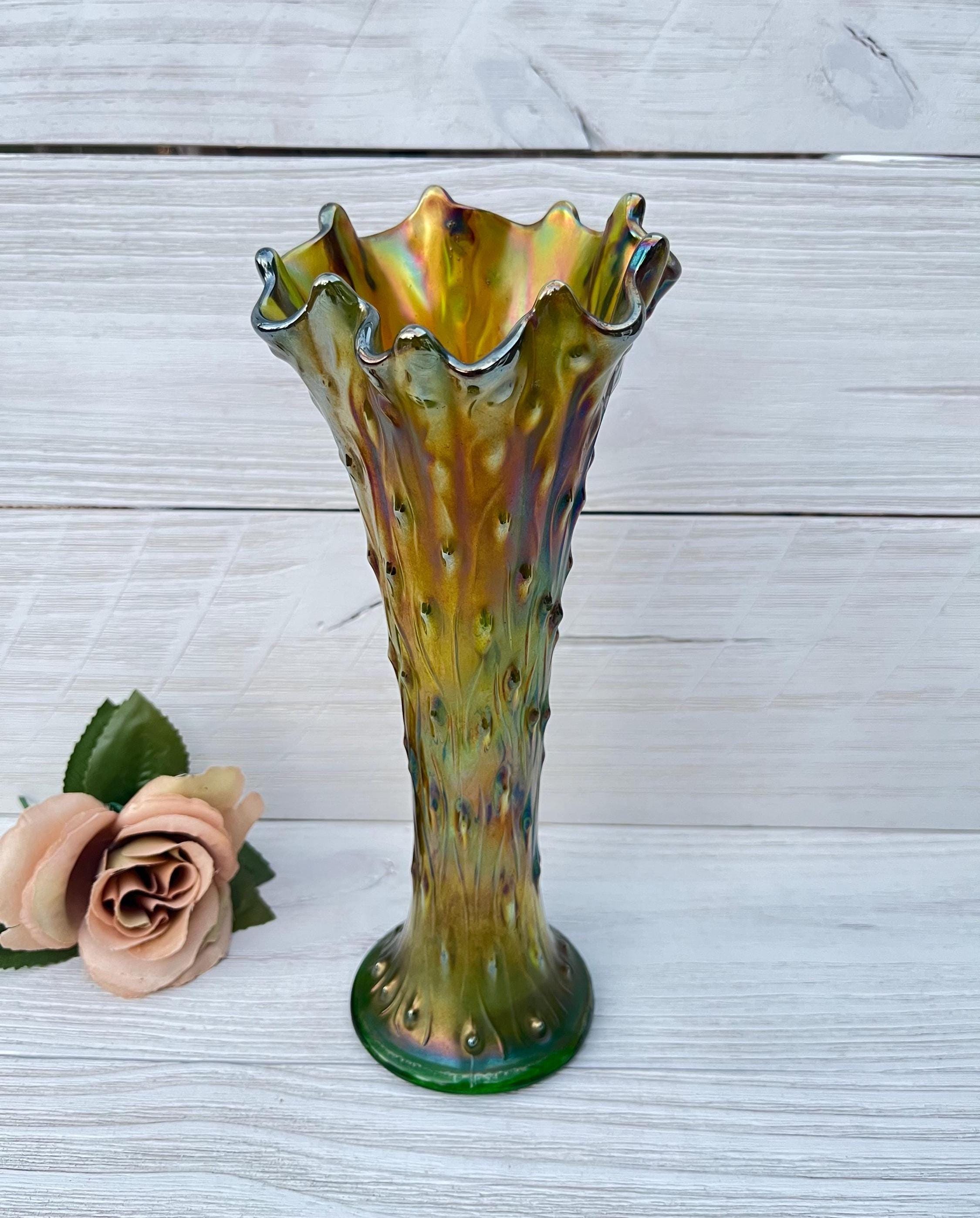 Northwood Glass Vase - Etsy