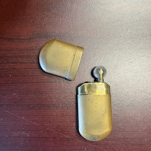 Vintage Brass Lighter, Marked Japan, 2.5 inch