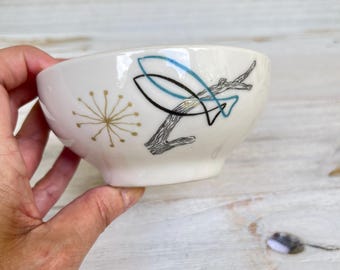 Vintage Syracuse China Dinnerware: Atomic Fish & Driftwood