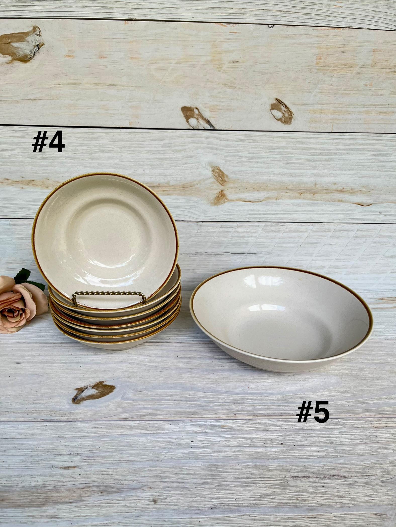 Vintage Mikasa Stone Harvest Dinnerware: 1970s Floral Stoneware