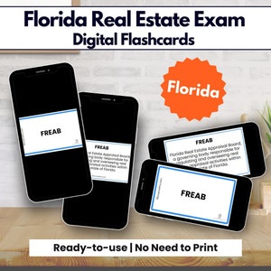 Florida Grundbesitz Exam Karteikarten, DIGITALE Grundbesitz Exam Flashcards Florida, Prüfungsvorbereitende Prüfung, Florida Makler