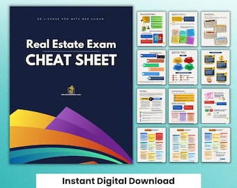 Hoja de referencia para el examen de bienes raíces: Guía de estudio de la sección nacional (descarga digital)