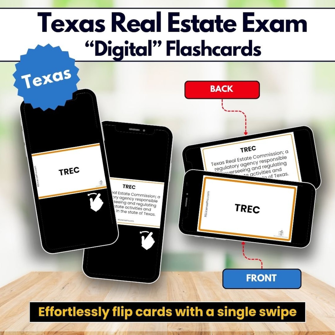Texas Real Estate Exam Flashcards, DIGITAL Real Estate Exam Flashcards