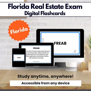 Florida Real Estate Exam Flashcards, DIGITAL Real Estate Exam ...
