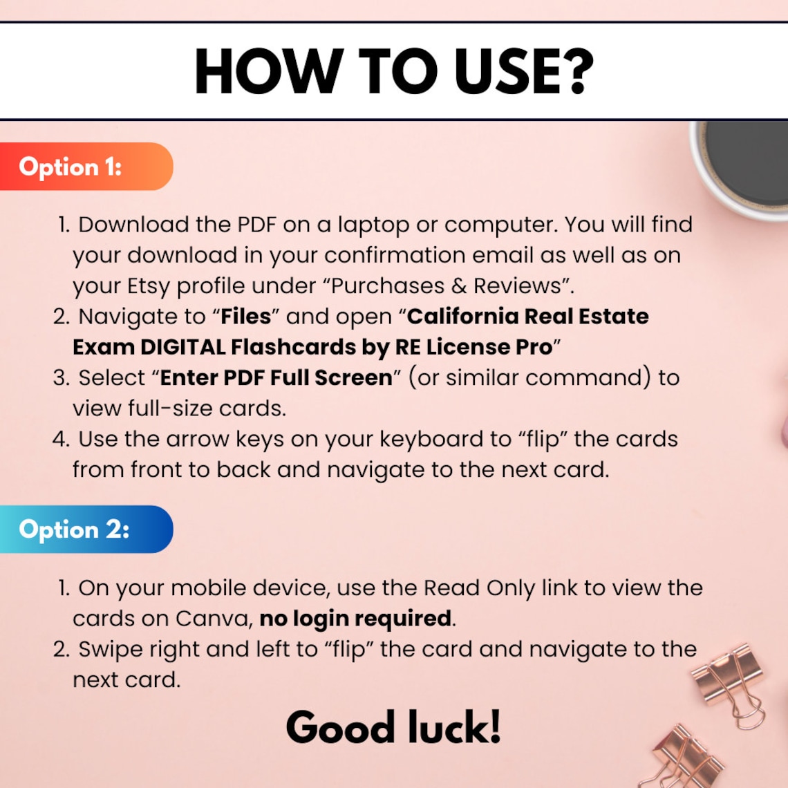 California Real Estate Flashcards, California Real Estate Exam Prep