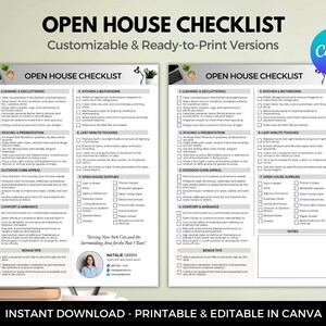 Real Estate Open House Checklist - Printable Checklist for Real Estate Agents, How to Host an Open House