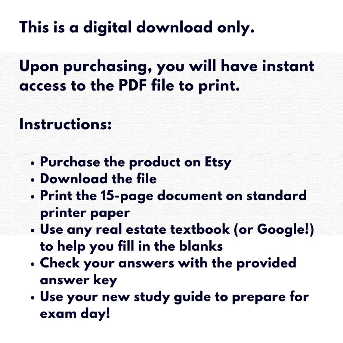 Real Estate Exam Prep Real Estate Study Guide Buildyourown Printable