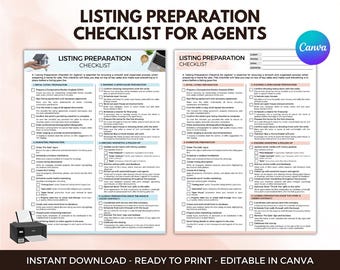 Liste de contrôle pour la préparation d'une annonce immobilière : formation des agents modifiable (PDF)