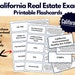California Real Estate PRINTABLE Flashcards, Flashcards for the ...