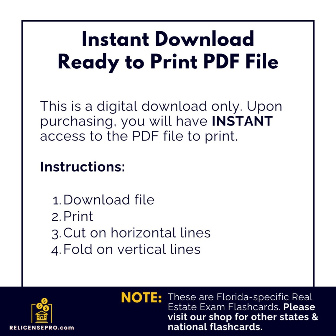 Florida Real Estate Exam Flashcards Printable Real Estate Exam