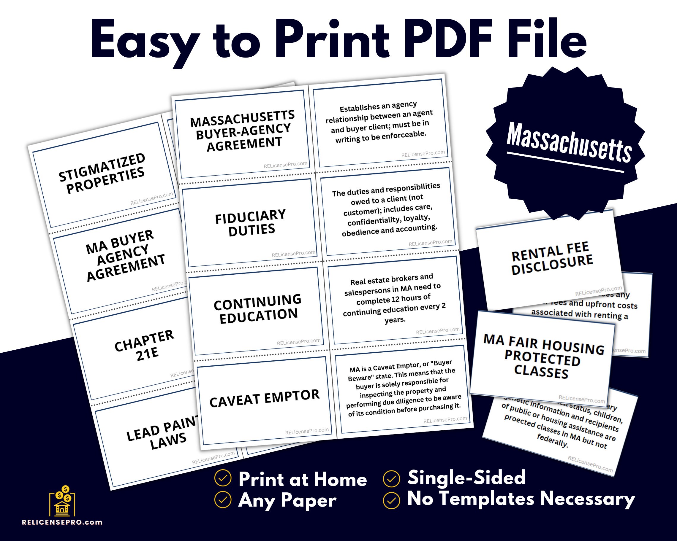 Massachusetts Real Estate Flashcards, Flashcards for the Massachusetts ...