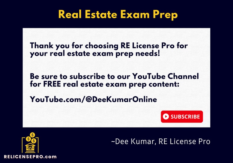 Free real estate exam prep