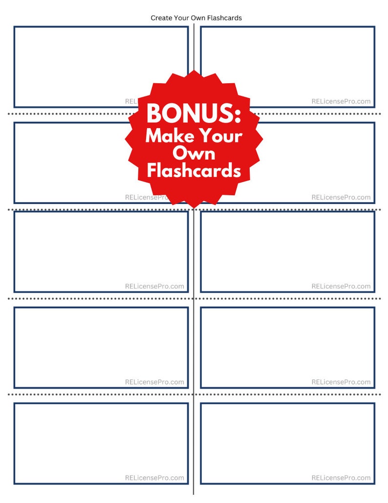 Create your own flashcards with this bonus template sheet, included on thelast page- print as many as you need!