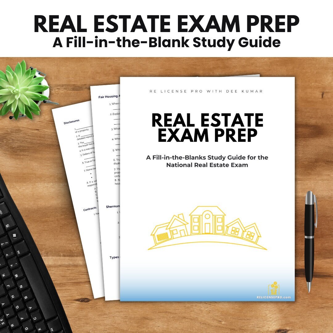 Real Estate Exam Prep Real Estate Study Guide Buildyourown Printable