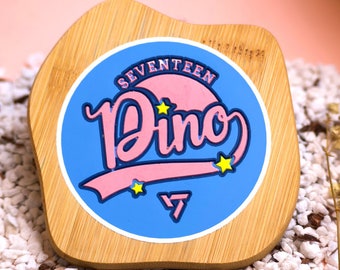 Seventeen Dino Coaster for Seventeen Fans Kpop Gift for Dino Fans Seventeen Table Decoration