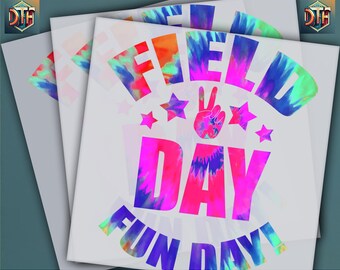 Field Day 2025, Field Day Fun Day, School Out, Lets The Games Begin, Ready to Press DTF Transfer, Iron on Decal, Direct to Film Transfer