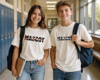 Personalized Mascot Custom School Name DTF Transfer