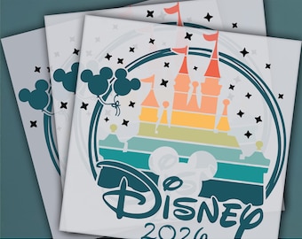 Disney Family Vacation 2026, Disney Mickey Design, Ready to Press DTF Transfer, Iron on Decal, Direct to Film Transfer, Disney DTF