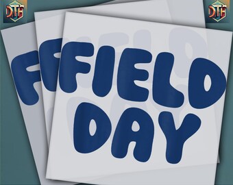 Field Day 2025, Field Day Design, School Field Day Lets The Games Begin, Ready to Press DTF Transfer, Iron on Decal, Direct to Film Transfer