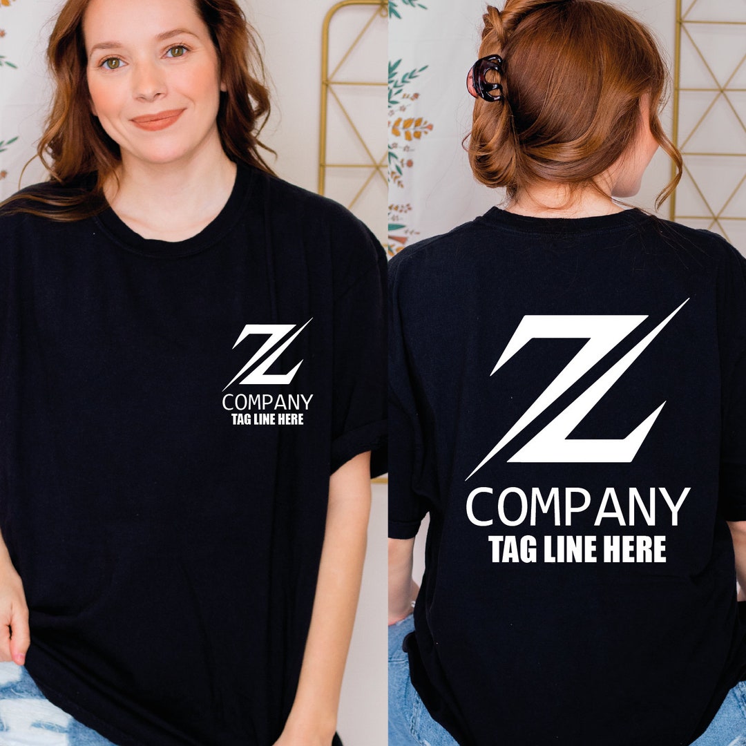 Custom Compony Logo Shirt, Custom Logo Front and Back Shirt, Custom ...
