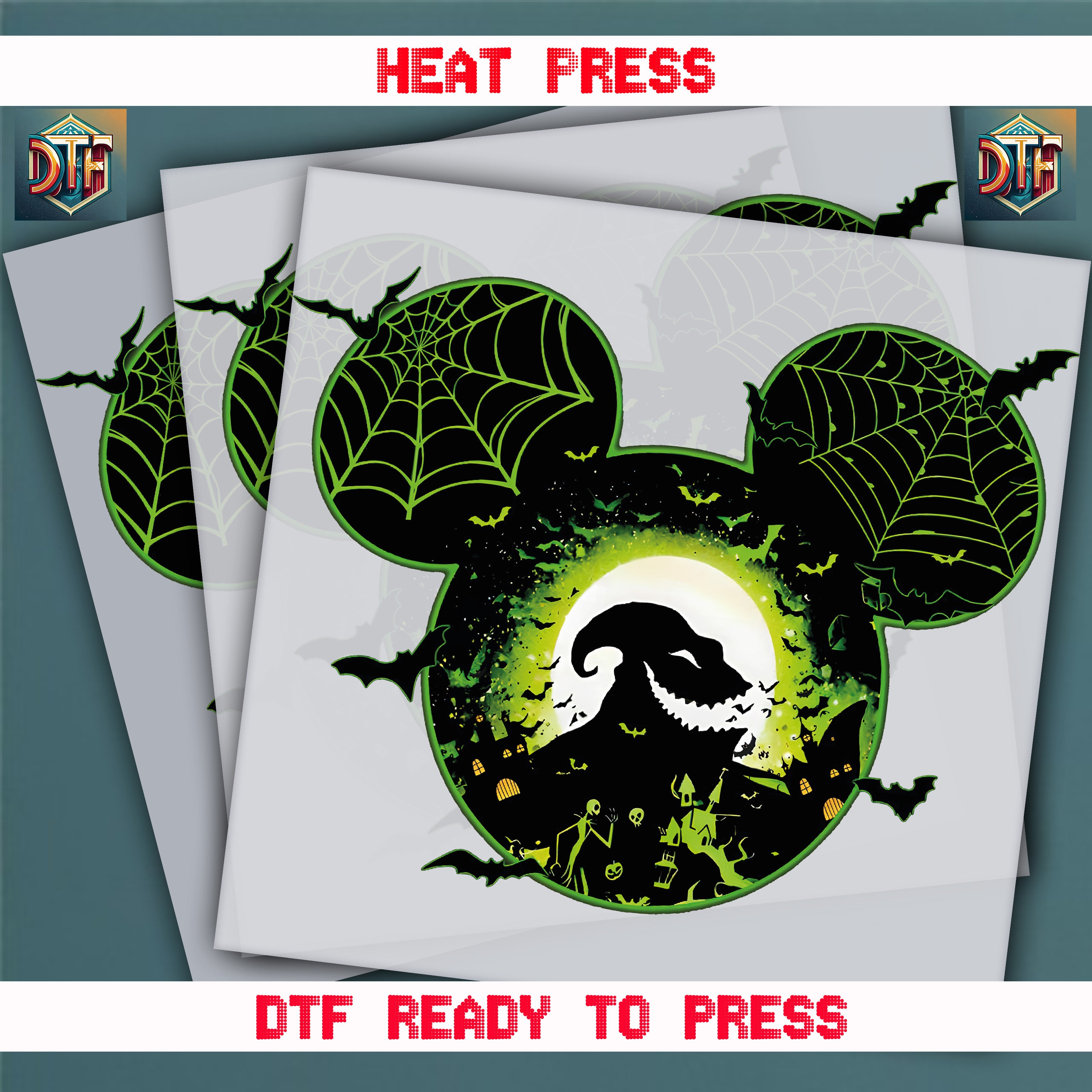 Halloween, Halloween Design, Ready to Press DTF Transfer, Iron on Decal, Direct to Film Transfer, Halloween DTF