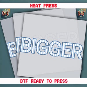 Bigger Brother Design, Brother Design Family Shirt, Newborn Design, Ready to Press DTF Transfer, Iron on Decal, Direct to Film Transfer