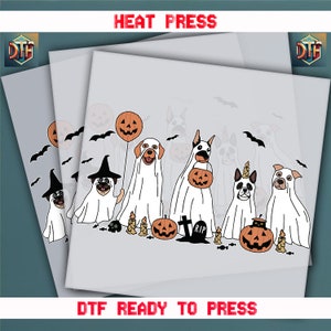 Halloween, Halloween Design, Ready to Press DTF Transfer, Iron on Decal, Direct to Film Transfer, Halloween DTF