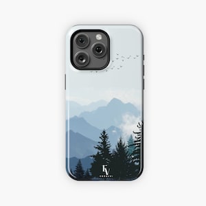 Mountain Landscape Phone Case for Friend Snowy Landscape Phone Case Gift for Nature Lover Protective Case Tough Slim Case with Magsafe
