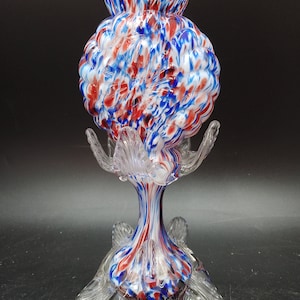 Franz Welz Blown glass vase Boheme Czech glass Art Deco circa 1900 in perfect condition