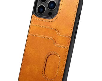 Leren iPhone-hoesje met kaarthouder - Suteni - iPhone 11 Pro Max