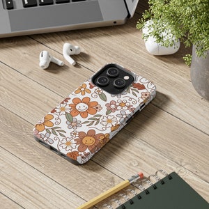 Fall Vibes iPhone Case Tough Phone Cases Fall Flowers Phone Case