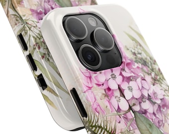 Floral Tough Phone Case: Impact Resistant Polycarbonate Shell