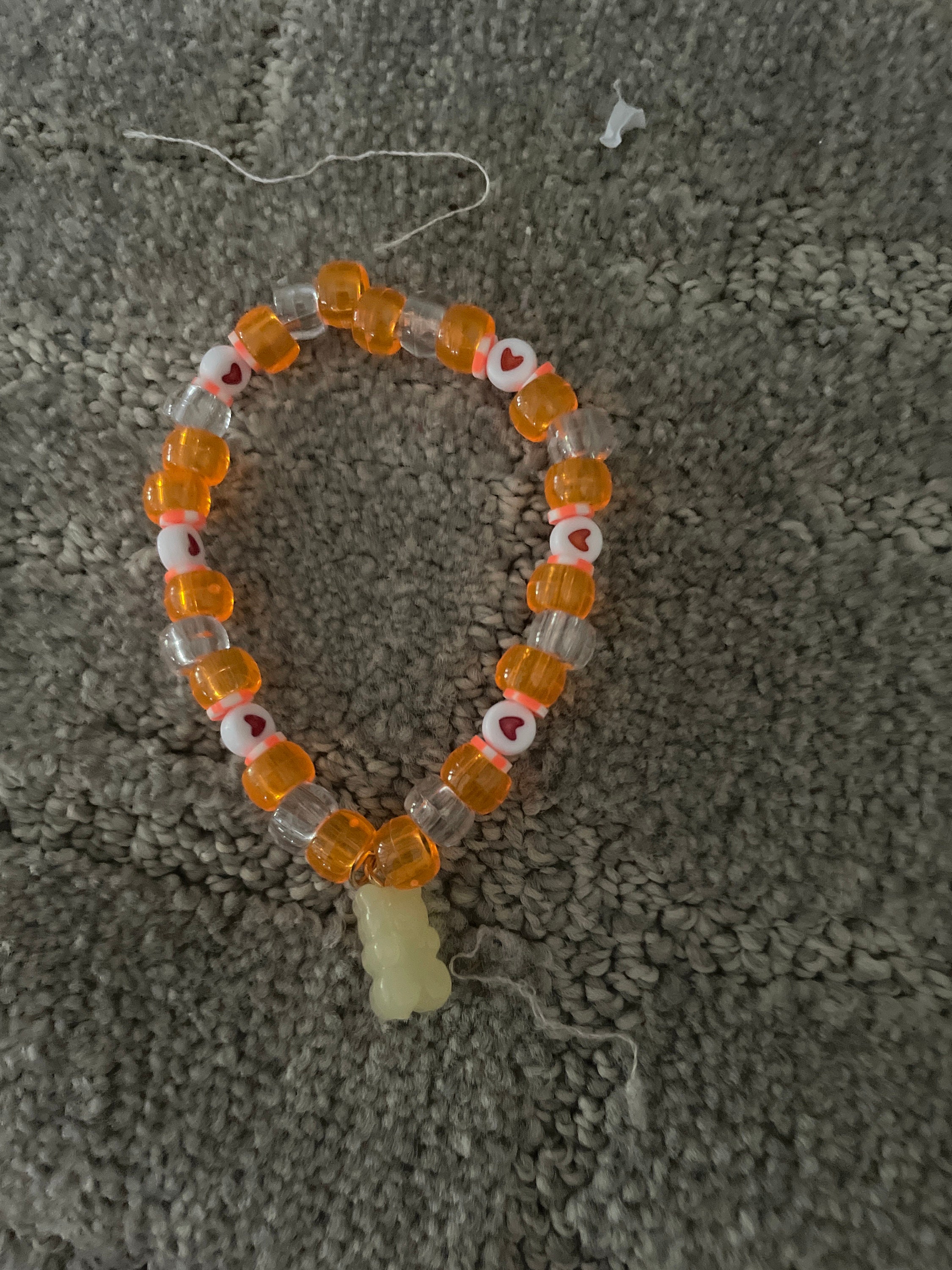 ●PINK PINEAPPLE● BEAR NECKLACEYELLOW m1037_1055172 Spicy Pineapple Bear - Etsy