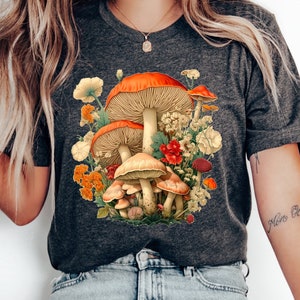 Mushroom Shirt – Boho-Inspired Graphic Tee for Nature Lovers, Mushroom Enthusiasts, and Cottagecore Fans