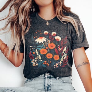 Wildflower Shirt, Botanisch Shirt, Comfort Colors, Fairycore, Bloemenshirt, Wild Flower Shirt, Natuurshirt