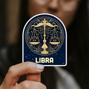 星座 天秤座 サイン ステッカー、星座 ステッカー、サイン ステッカー、星占い ステッカー、星 ステッカー、天秤座 ステッカー