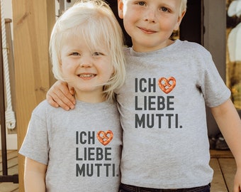 Ich Liebe Mutti Toddler T-Shirt: I Love Mommy German Tee
