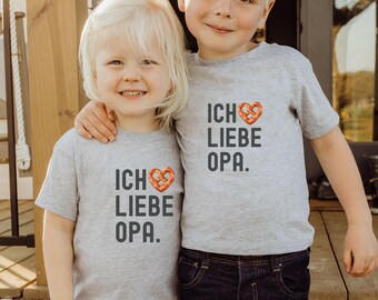 I Love Opa German Toddler T-Shirt: Oktoberfest Grandpa Shirt