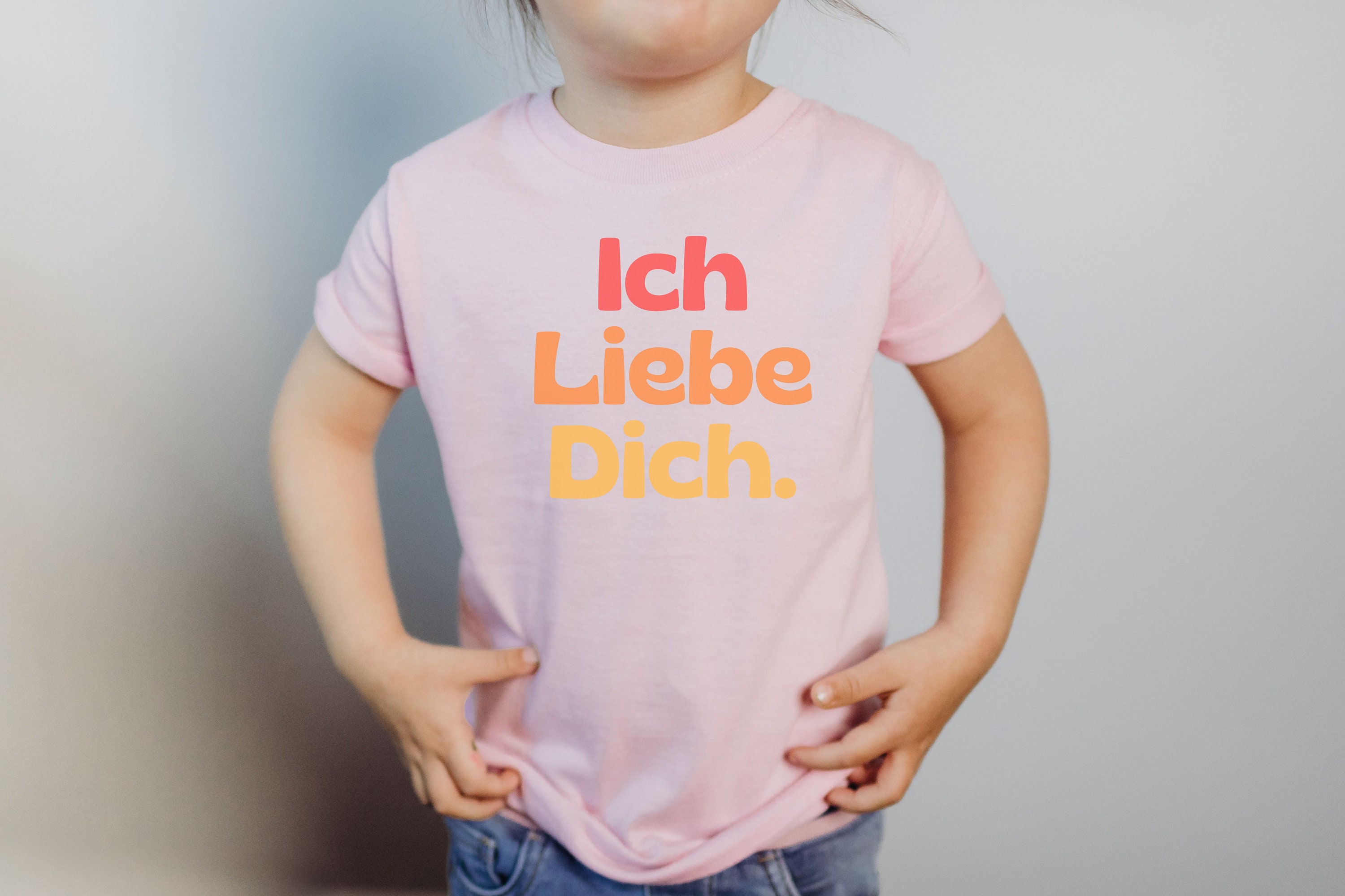 Toddler Jersey Shirt, Ich Liebe Dich, German I Love You, Kids I Love ...