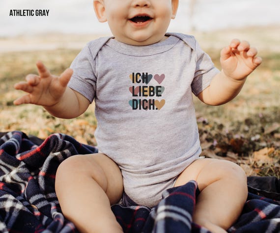 Ich Liebe Dich T-Shirt: German I Love You Hearts Design