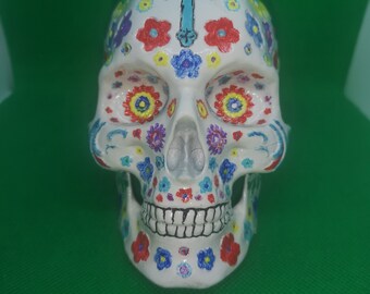 decorated skull